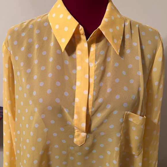 Nordstrom Ladies button down blouse with collar. - Picture 2 of 13
